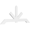 Ekena Millwork Vanguard Architectural Grade PVC Gable Bracket, 96"W x 40"H x 2"D x 6"F, 10/12 Pitch GBP096X40X0206VAN00 - alternate 1